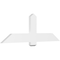 Ekena Millwork Eugene Architectural Grade PVC Gable Bracket, 60"W x 20"H x 2"D x 6"F, 8/12 Pitch GBP060X20X0206EUG00 - alternate 1